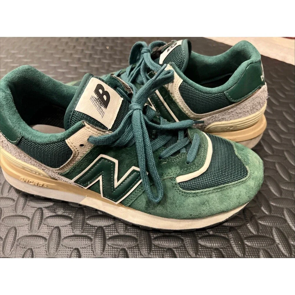 New Balance 574 Legacy Green Silver U574LGNW Mens Shoes Sneakers Sz 8 Rare - Picture 1 of 8